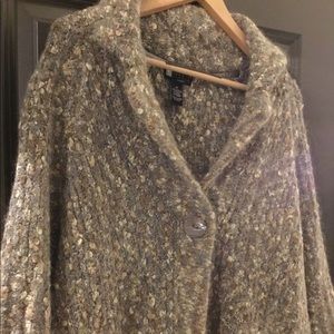 Classic gray tone sweater coat 2x - Carole Little